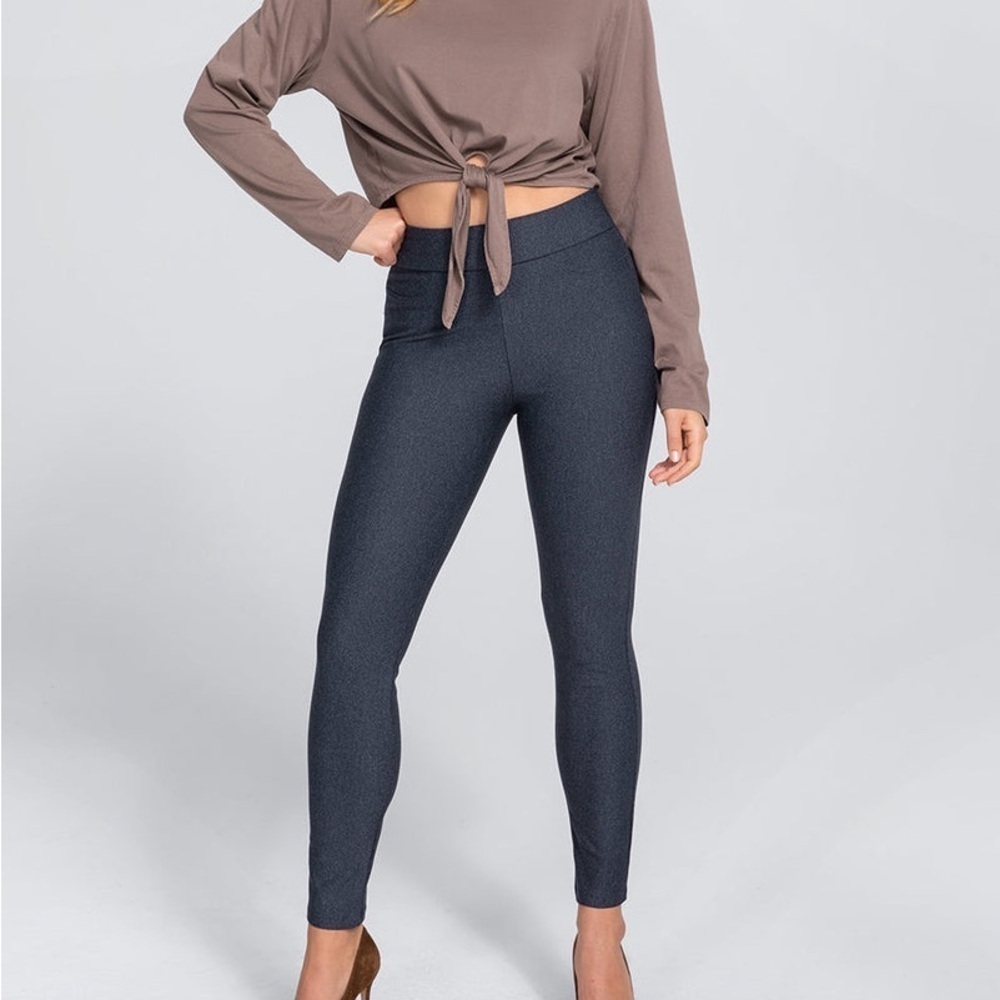 Honeylove EverReady Sculpting Ponte Pants Stormy Blue